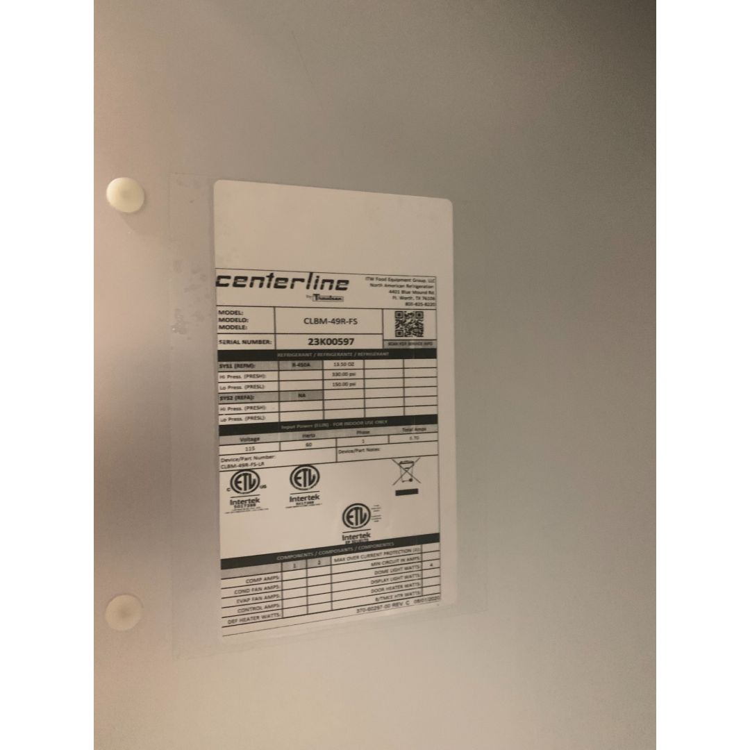 Centerline Double Solid Door Refrigerator - 54" (Damaged)