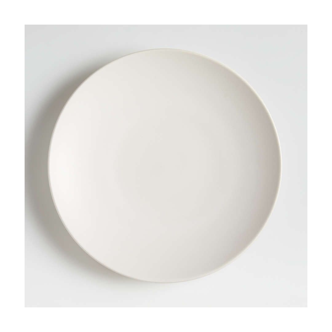 White Porcelain Flat Plate 11 1/4''  – Dune 