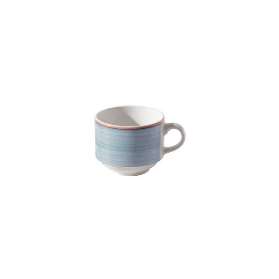 7.5 oz Vitrified Porcelain Cup - Cosmo Blue