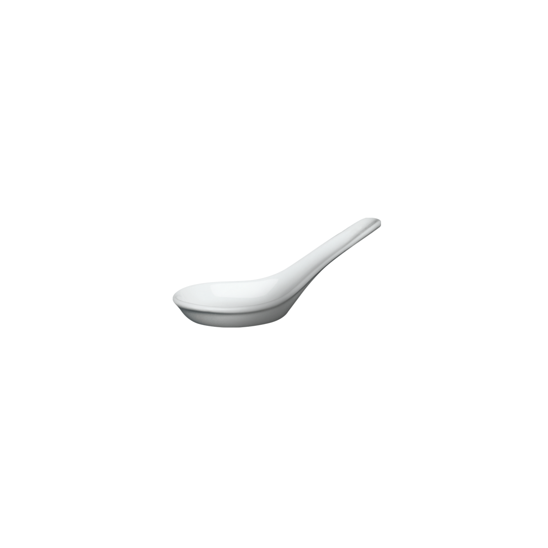 Porcelain Chinese Spoon - Imperial White