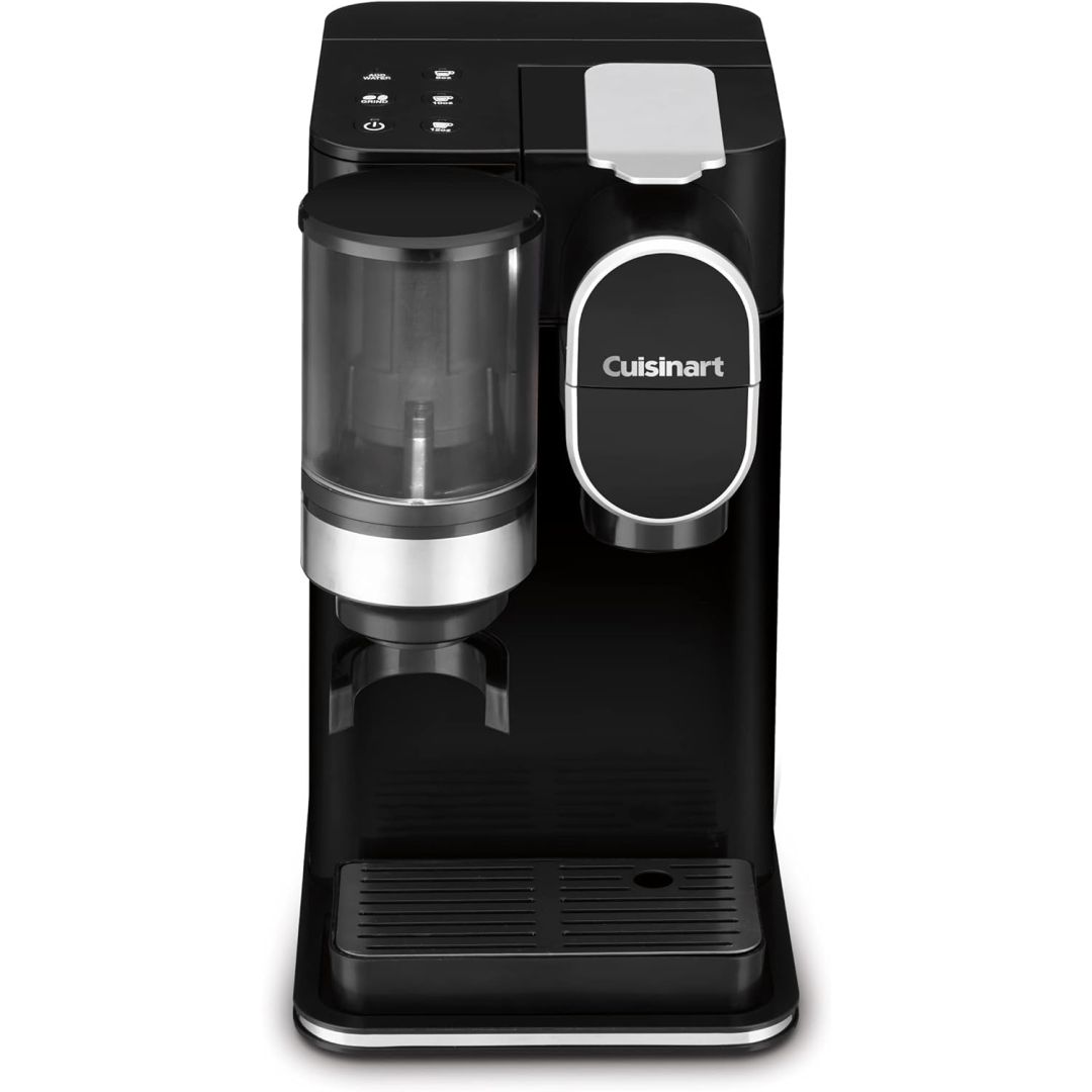 One Cup Coffee Maker w/ Integrated Grind & Brew Mill