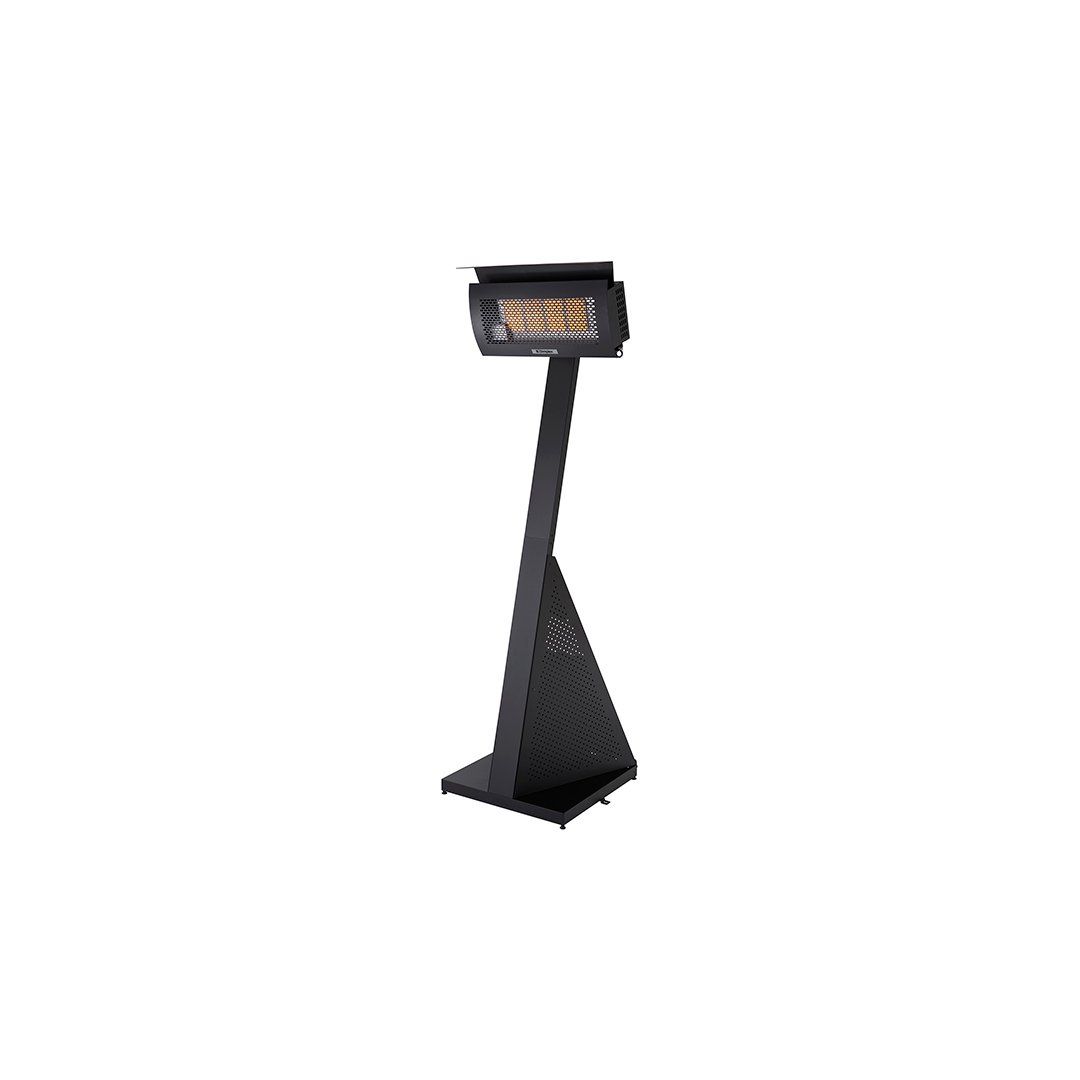 Chauffe-terrasse portable en acier inoxydable 31 500 BTU - Noir