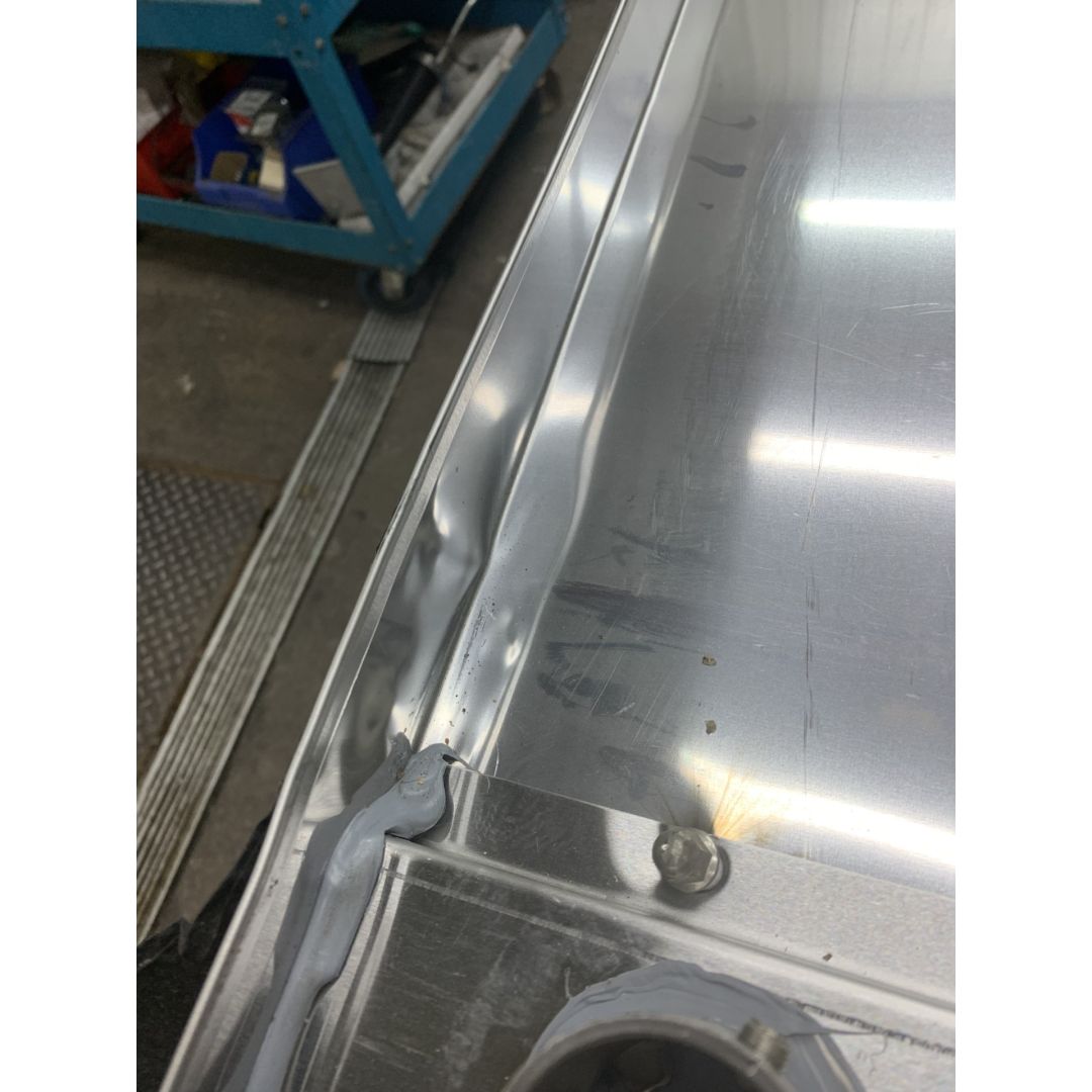 96" x 30" Stainless Steel Work Table with Undershelf (Damaged)