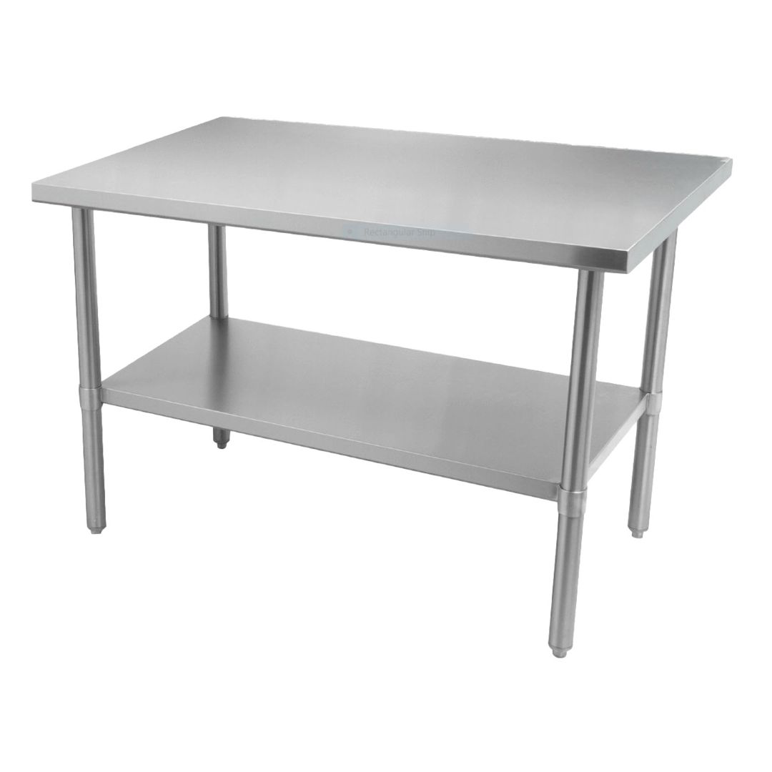18" x 30" Stainless Steel Work Table with Undershelf