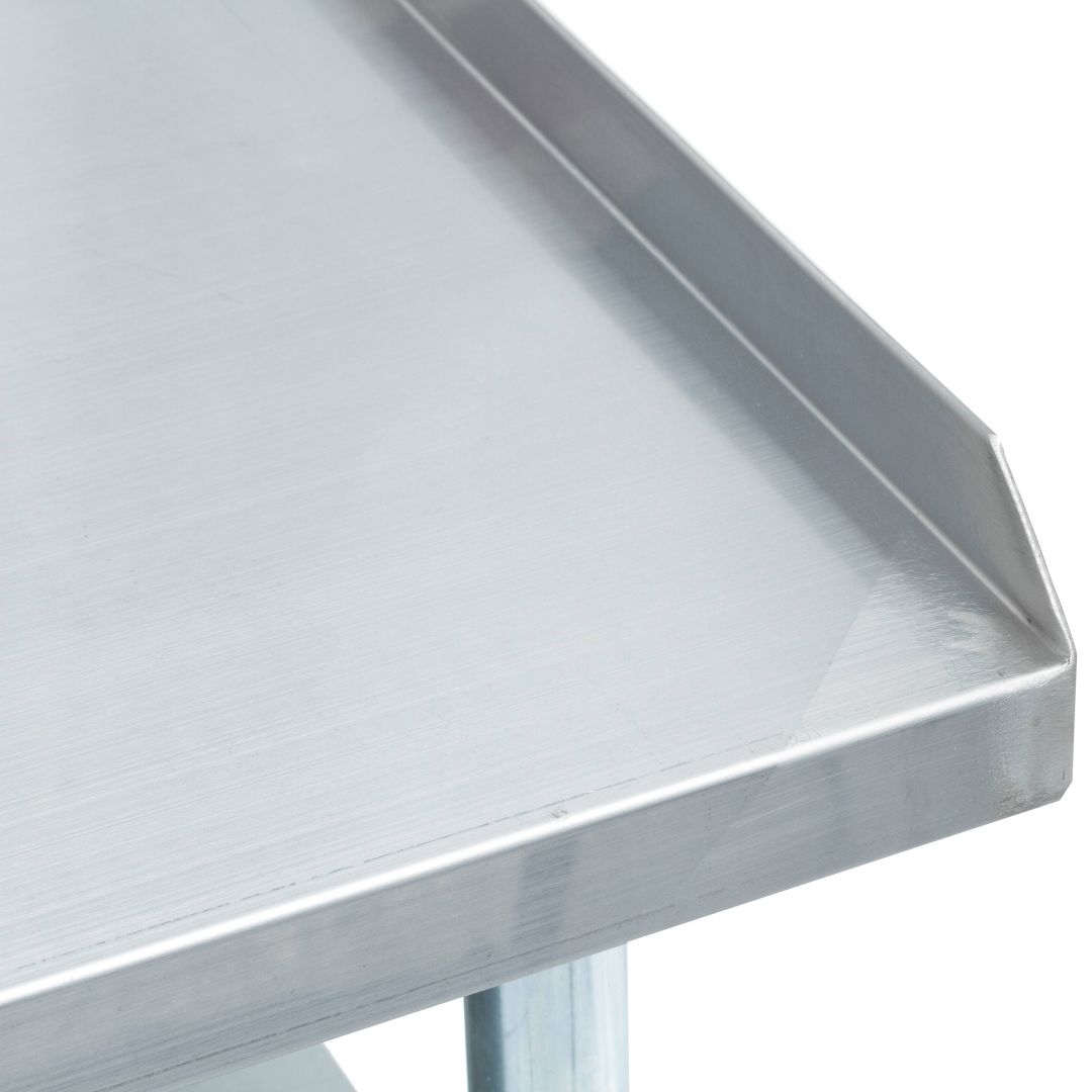 34" x 24" Stainless Steel Equipment Stand with Galvanized Steel Undershelf and Legs