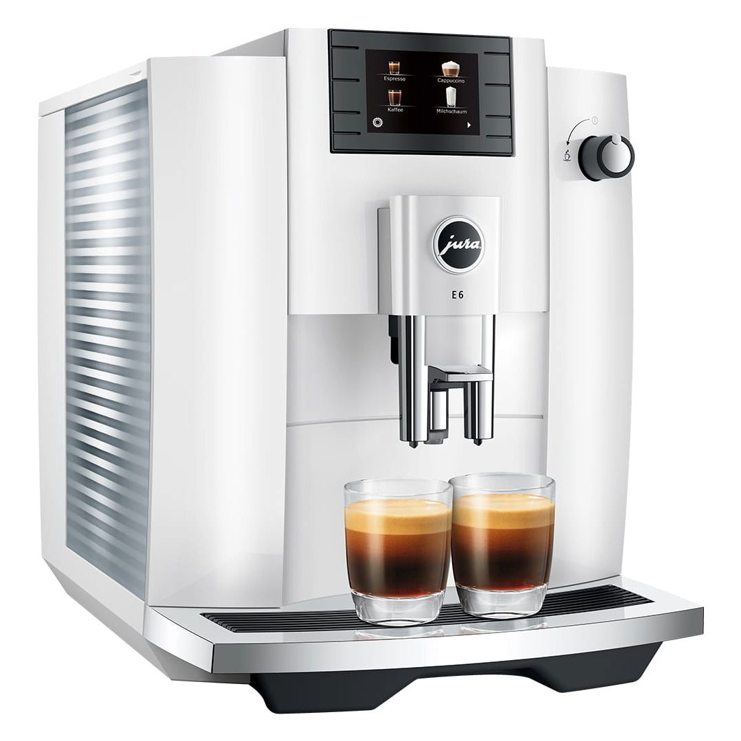 E6 Automatic Coffee Machine – PIano White