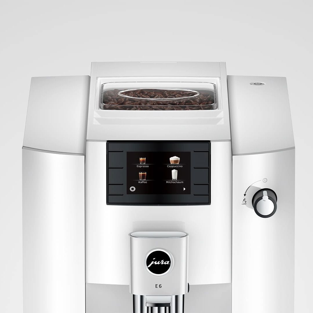 E6 Automatic Coffee Machine – PIano White