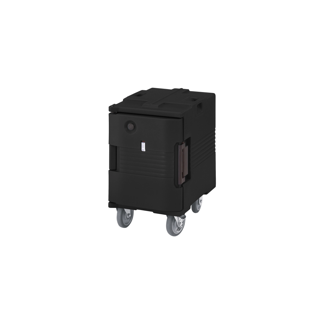 Black Heated Holding Pan Carrier with Casters 120/60/1