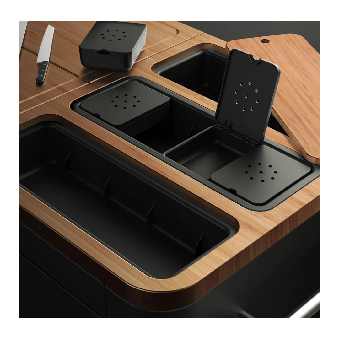Mobile preparation kitchen – Black