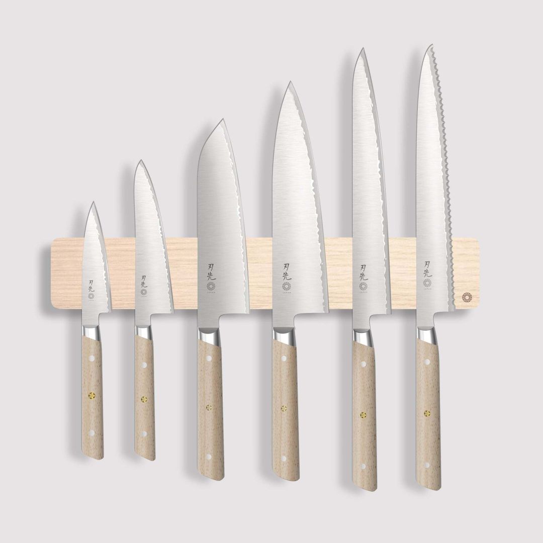 Bloc couteaux en chêne pour 6 couteaux de table
