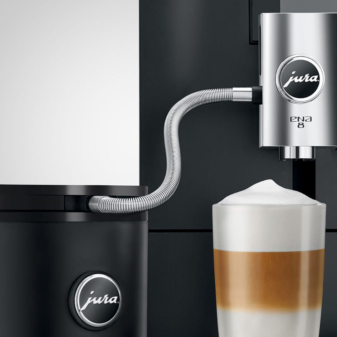 Tuyau de lait à gaine en acier inoxydable pour machines à café D6