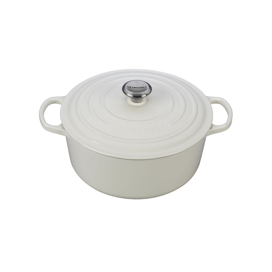 6.7 L Round French Oven - White