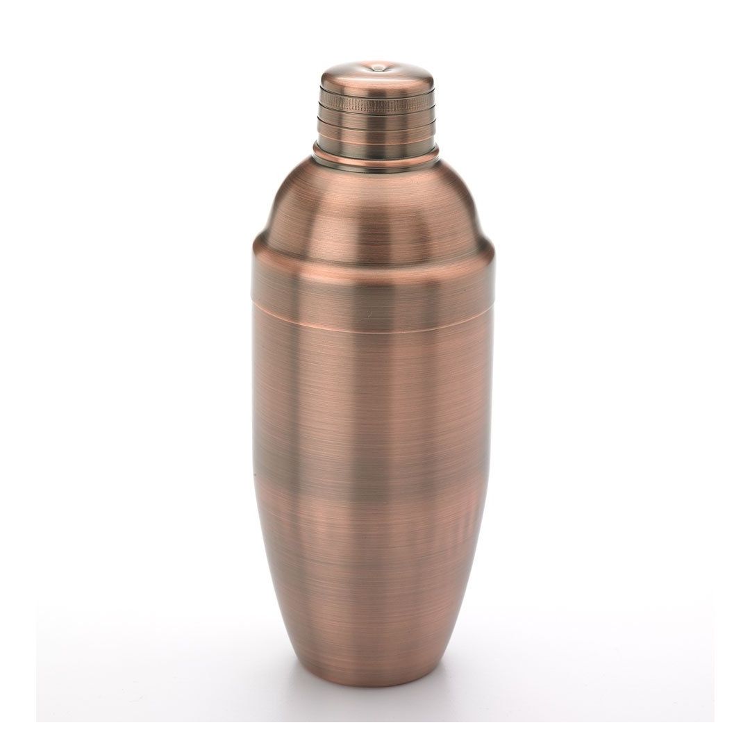 24 oz Stainless Steel Cocktail Shaker - Antique Copper-Plated