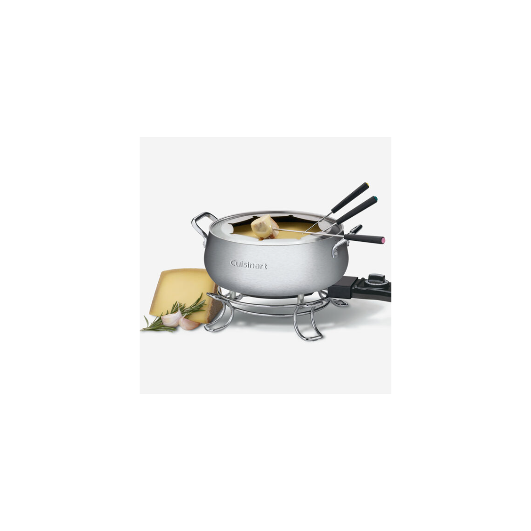 Ensemble à fondue électrique antiadhésif en acier inoxydable - Cuisinart -  Doyon Després