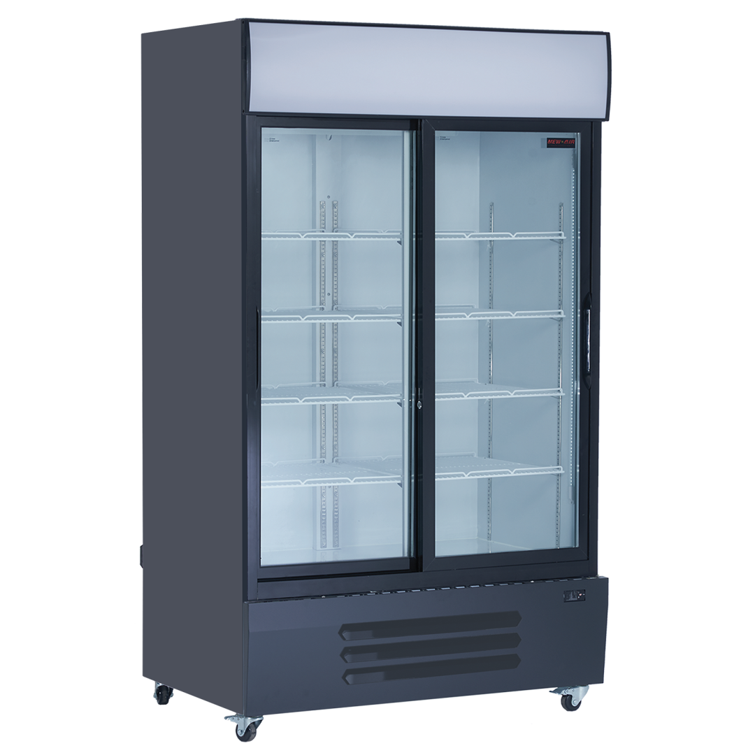 Réfrigérateur 2 portes vitrées coulissantes - 55"