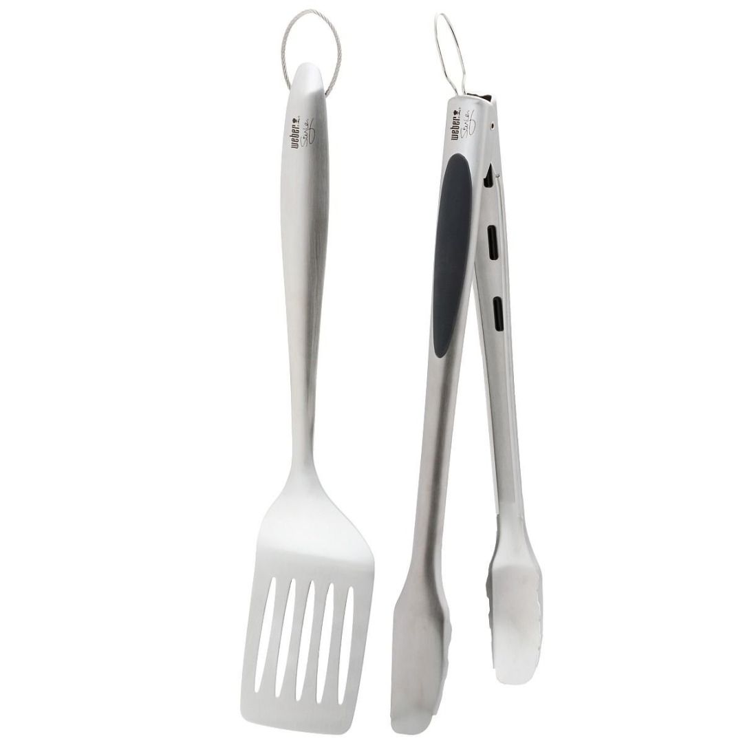 Stainless Steel Tongs and Turner Set