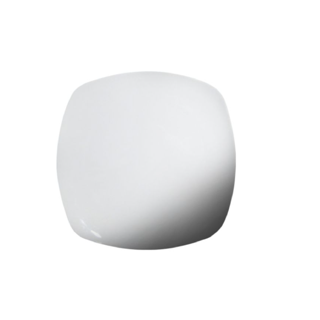 Assiette carrée en céramique 11.5"- Blanc