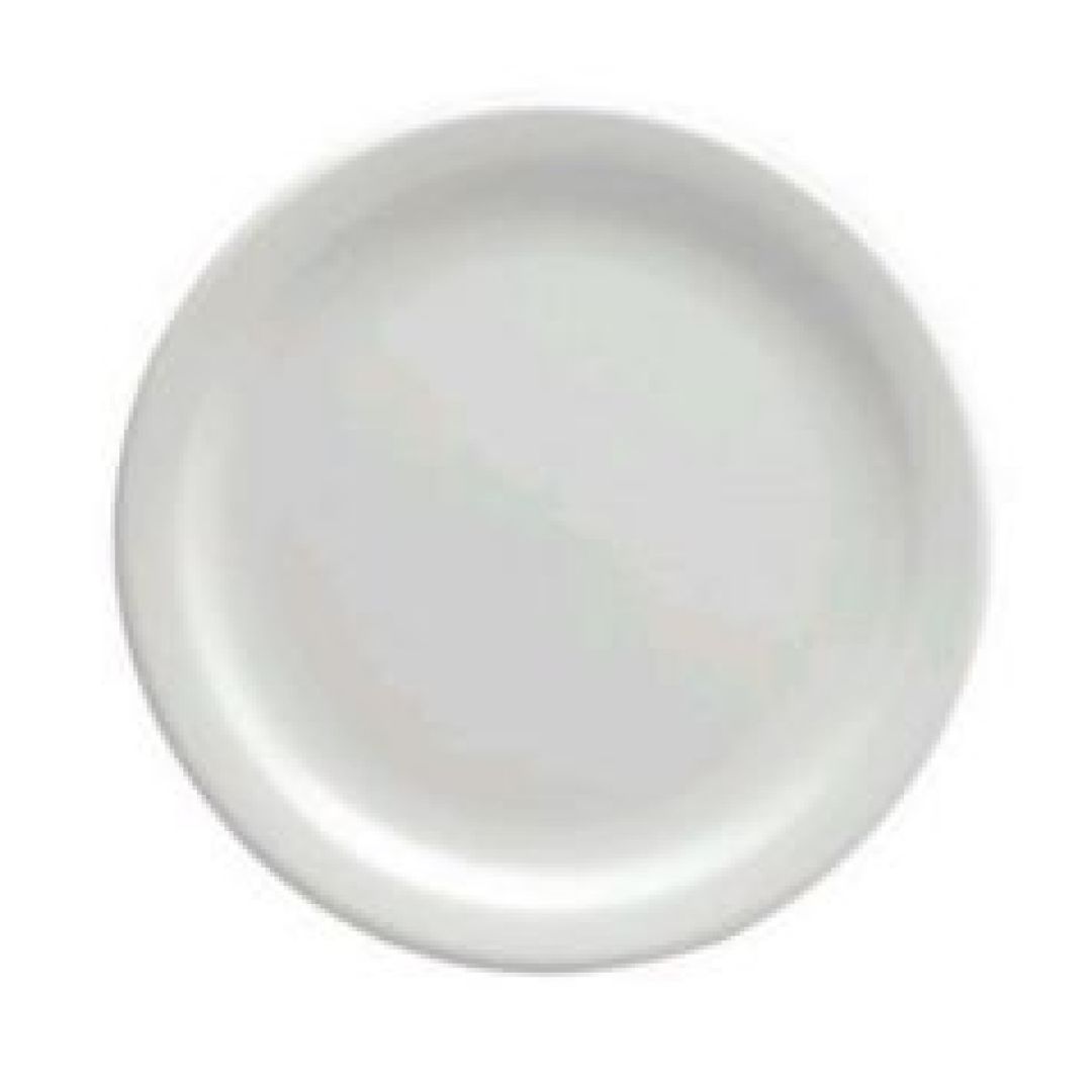 10.375" Round Plate - Bright White Ware