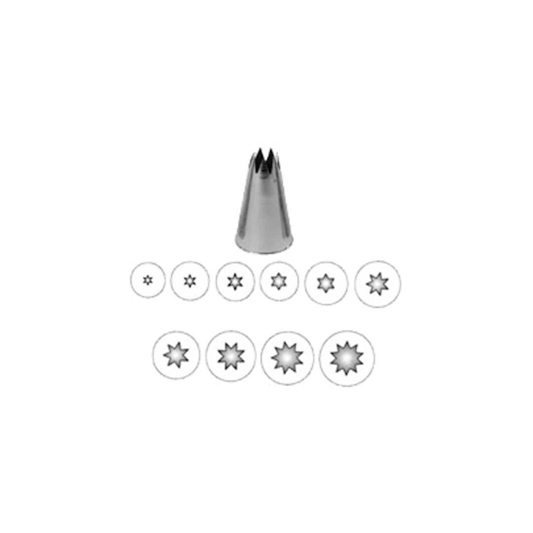 #4 Stainless Steel Open Star Tip