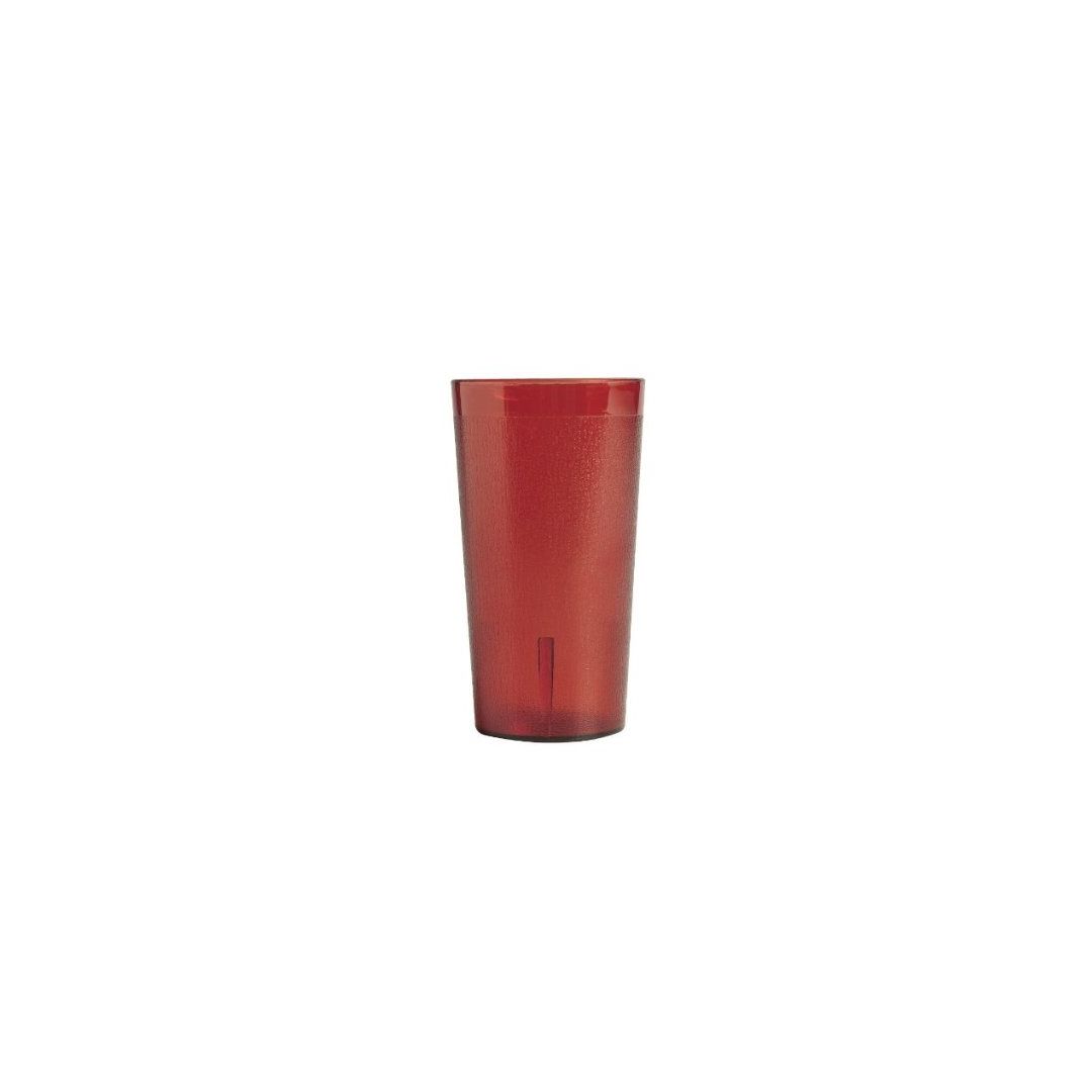 12.6 oz Red Plastic Glass - Colorware
