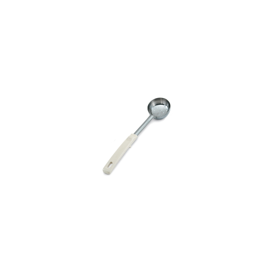 3 oz Spoodle Perforated Round Portion Spoon - Ivory