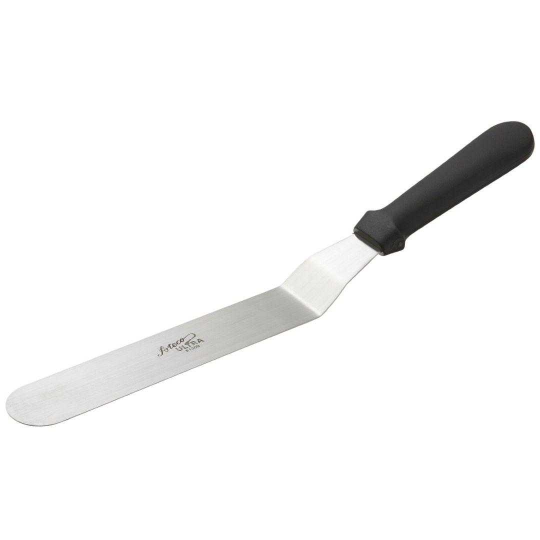 9.75" Angled Stainless Steel Icing Spatula