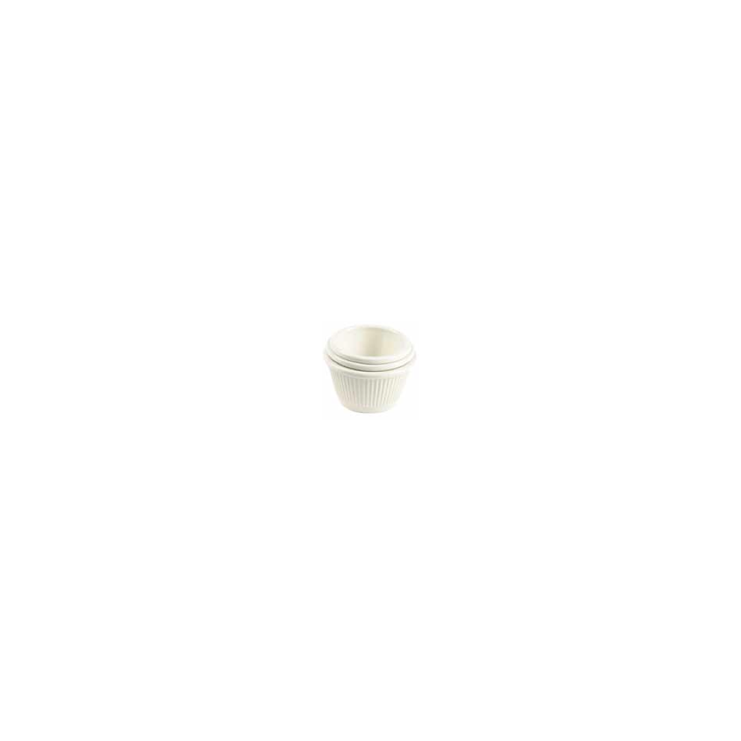 1.5 oz Fluted Melamine Condiment Cup - Ivory