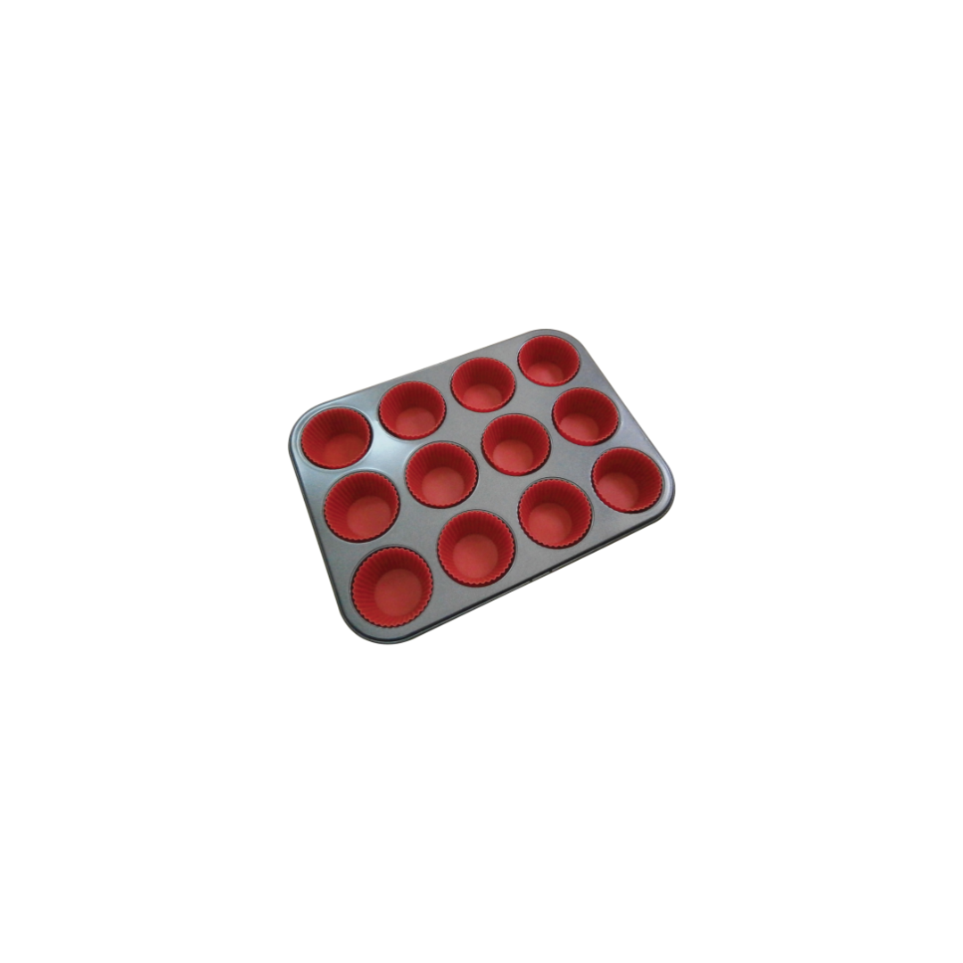 La Patisserie 12 Muffin Pan with Silicone Cups