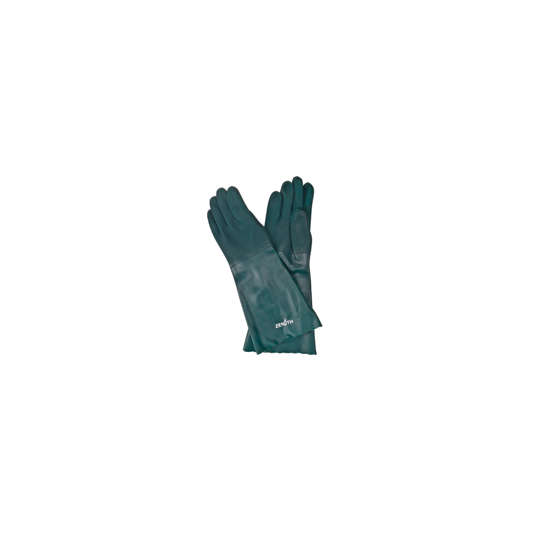18" PVC Double Dipped Glove - Green