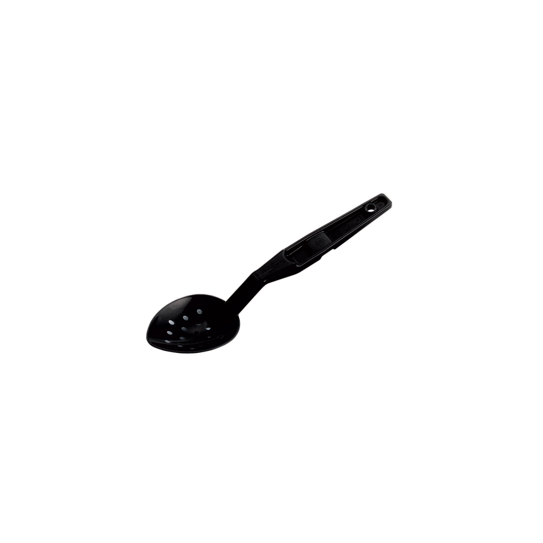 11" Camwear Perforated Polycarbonate Serving Spoon - Black