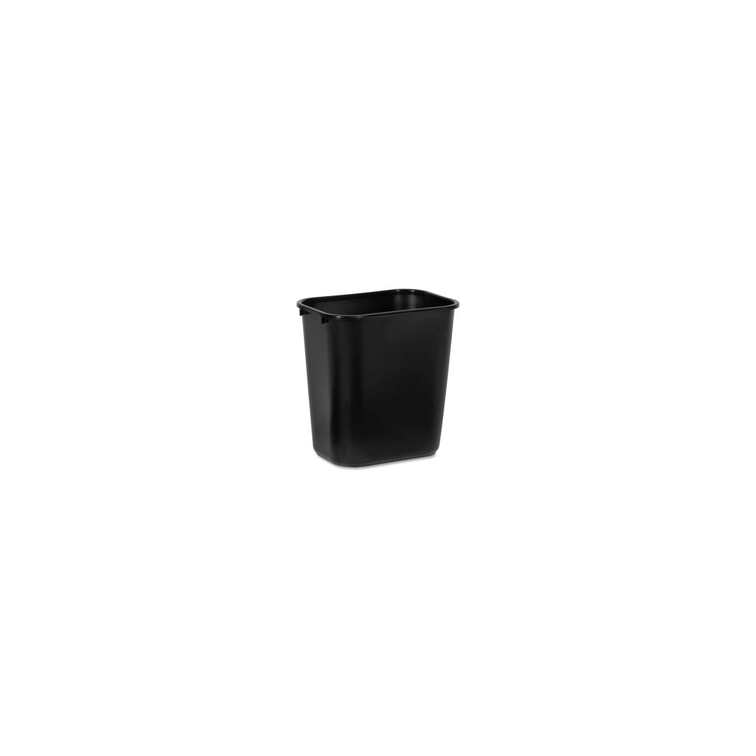 26.5 L Rectangular Wastebasket - Black