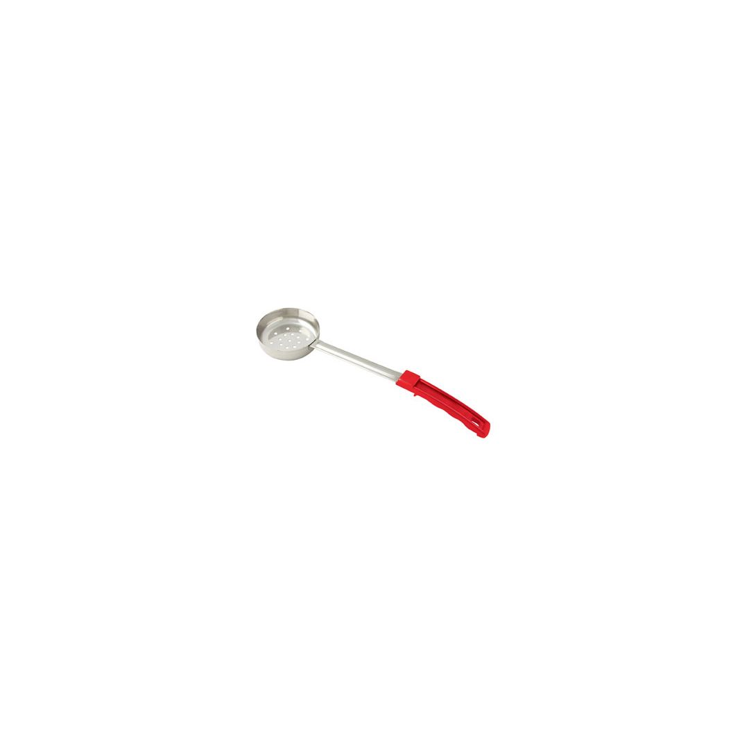 2 oz Perforated Portion Spoon - Red