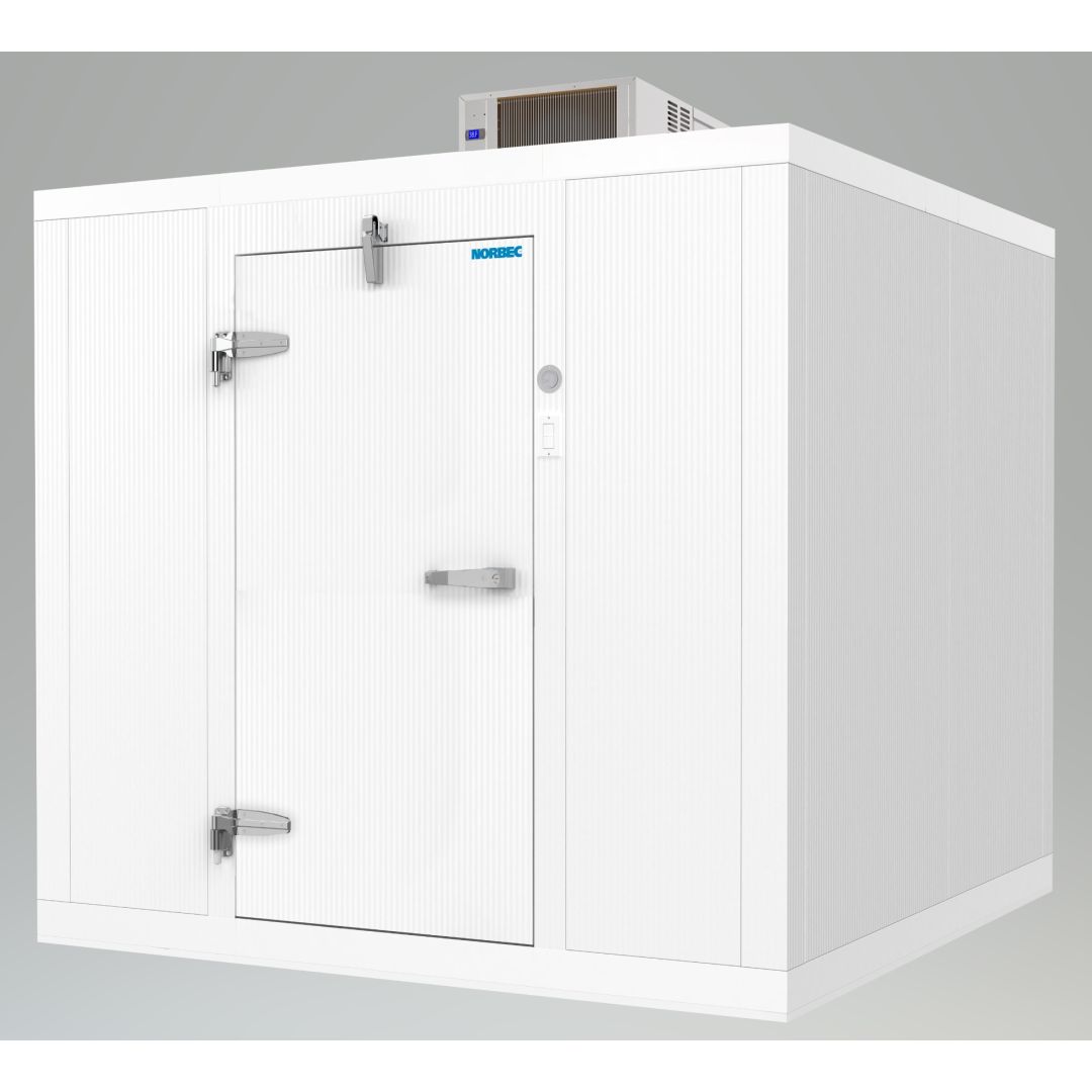 Chambre réfrigérateur 11"-0" x 8'-0" x 8'-10" de haut, incluant compresseur Procube et porte 34''