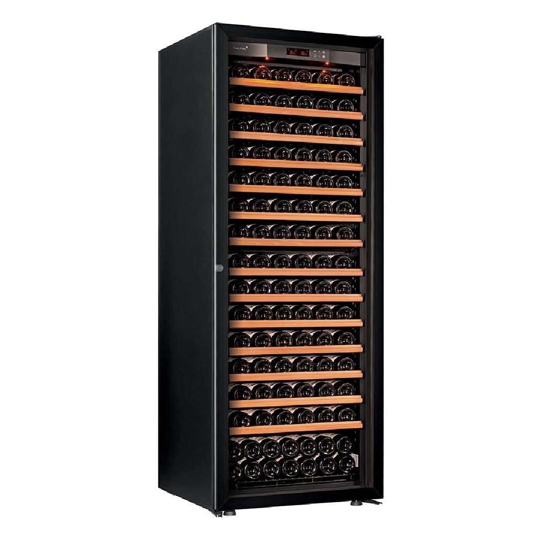 Pure Cellar, Multi-Temperature, 1 Black Glass Door - 182 Bottles