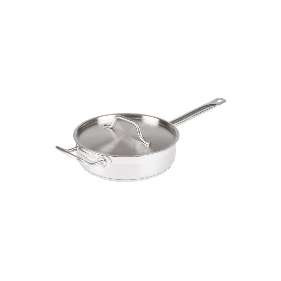 3 Qt Stainless Steel Sauté Pan with Lid