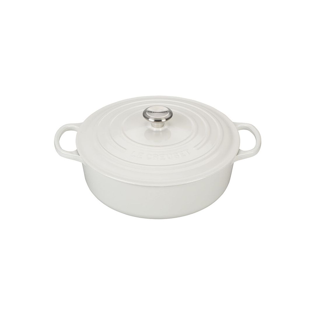 6.2 L Shallow Round Cooker - White