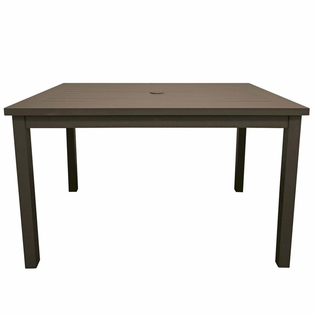 Table rectangulaire en aluminium Sigma 48" x 34" - Bronze Fusion