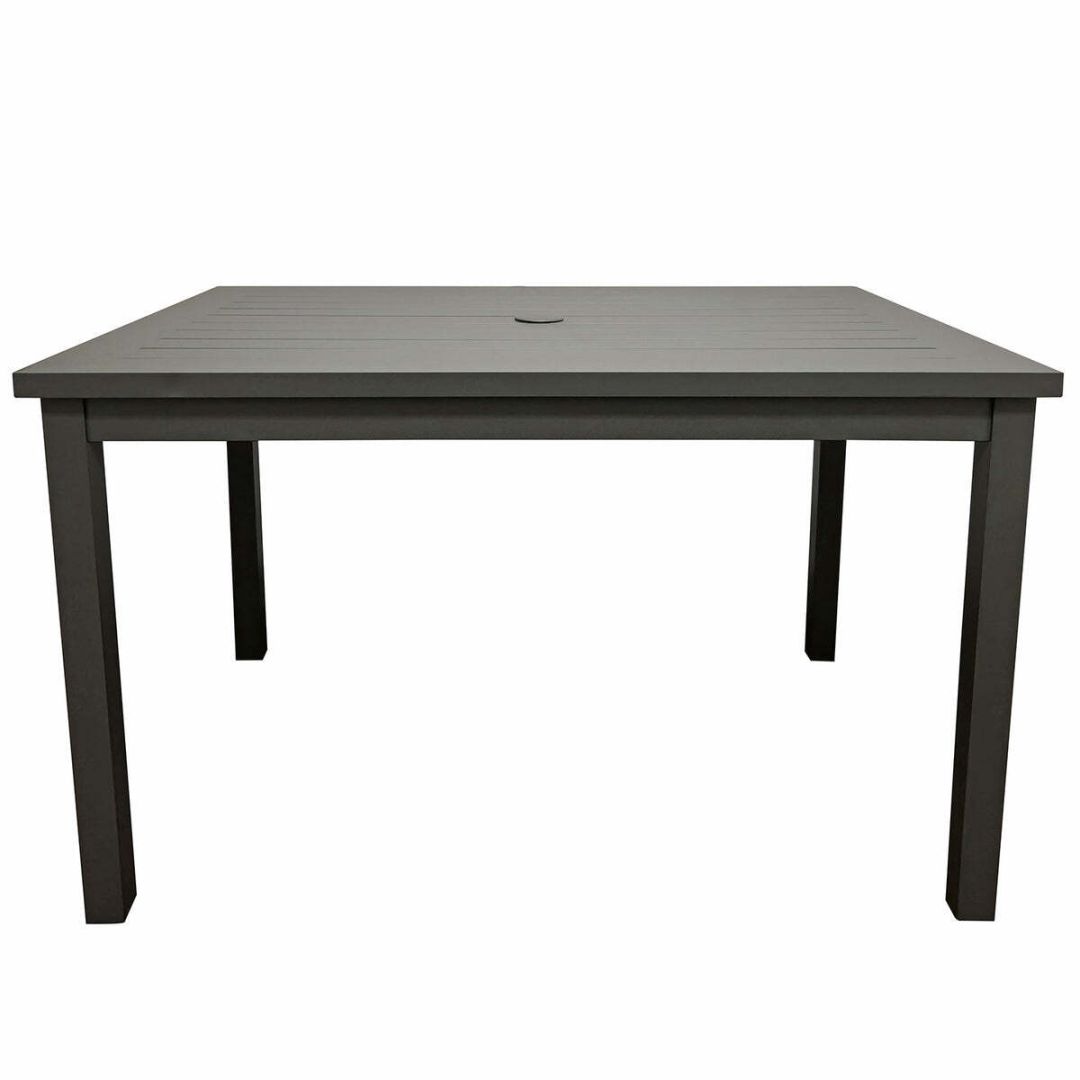 Table rectangulaire en aluminium Sigma 48" x 34" - Noir Volcanique