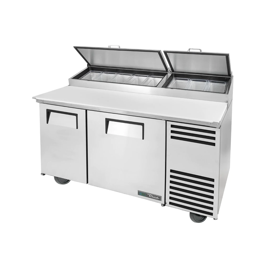 60" Refrigerated Pizza Prep Table - 16 Food Pans