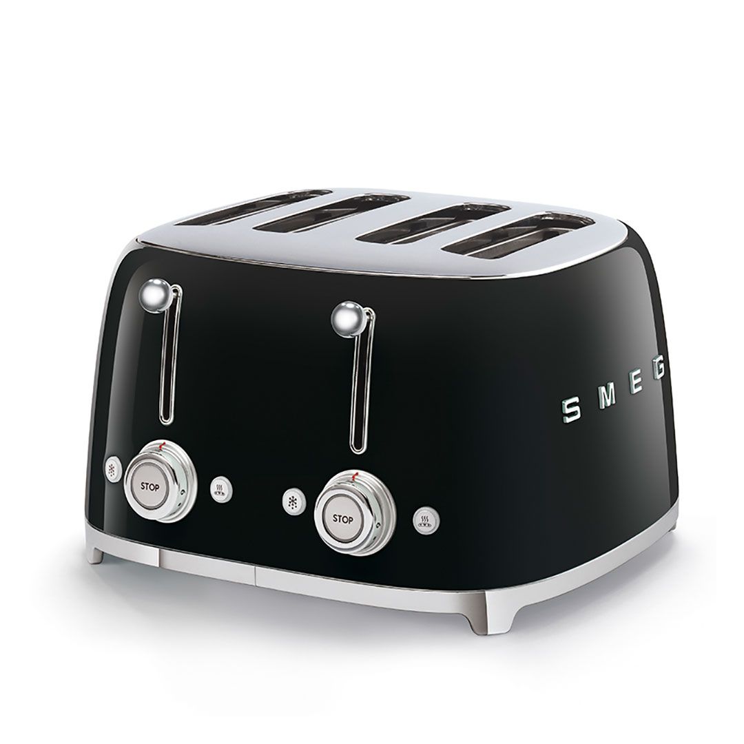 1400W Four-Slot Toaster - Black