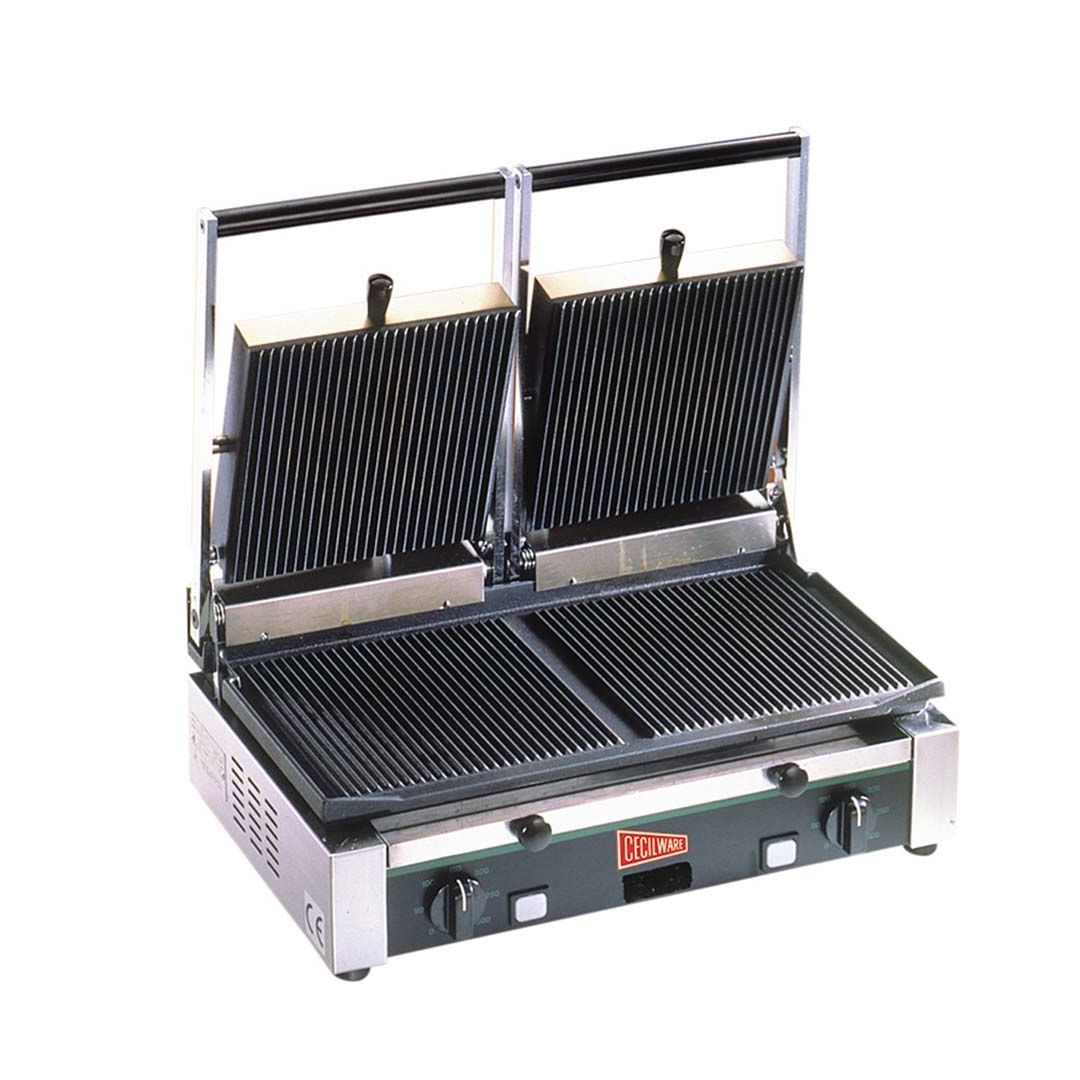 Ribbed Double Panini Grill - 3100 W