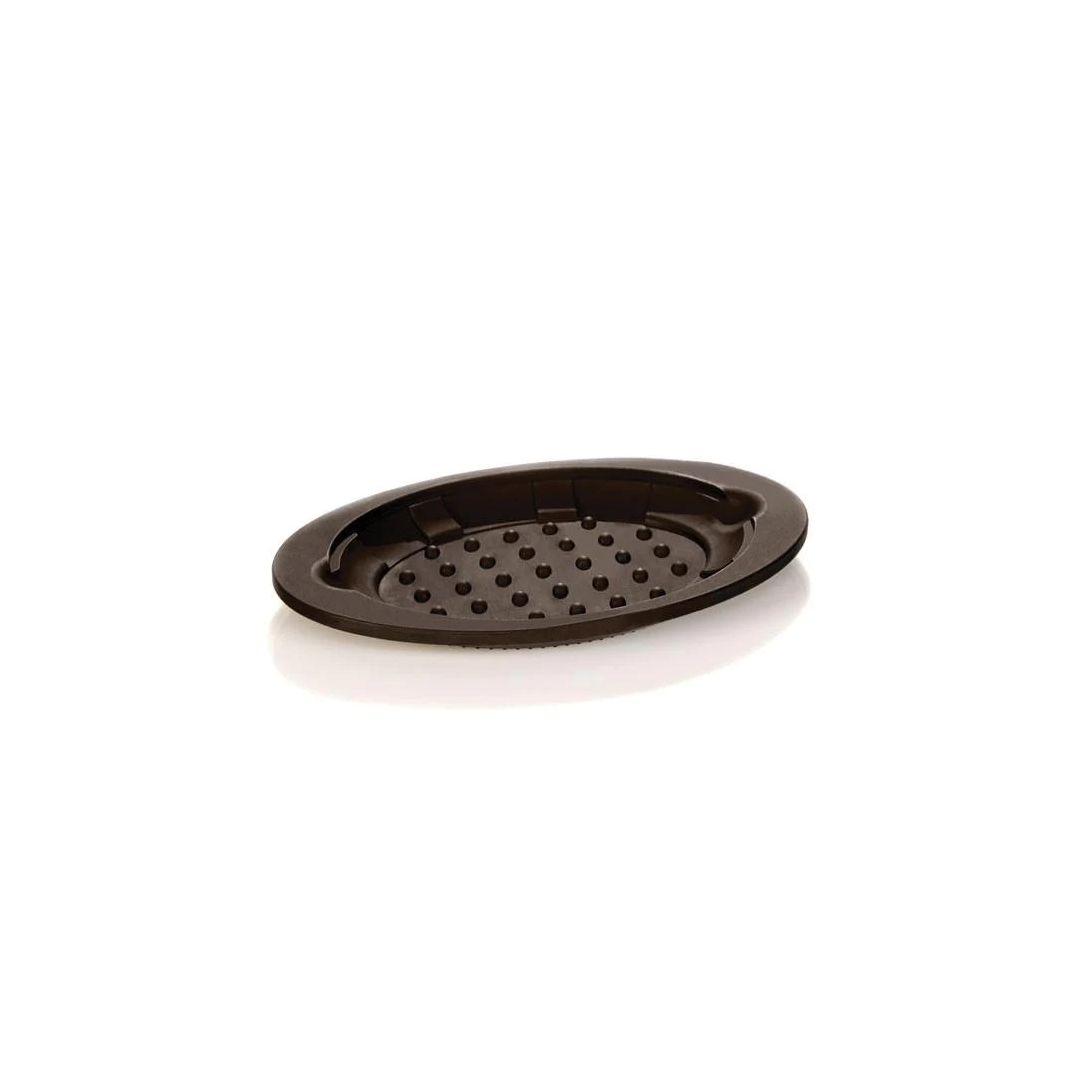 Oval Silicone Trivet - Brown