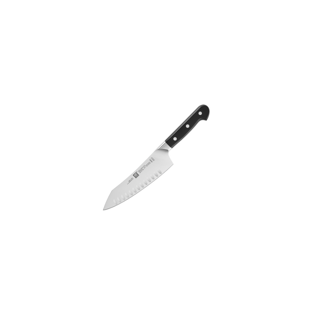 Couteau Santoku à Bascule avec Alvéoles Série Pro 7"