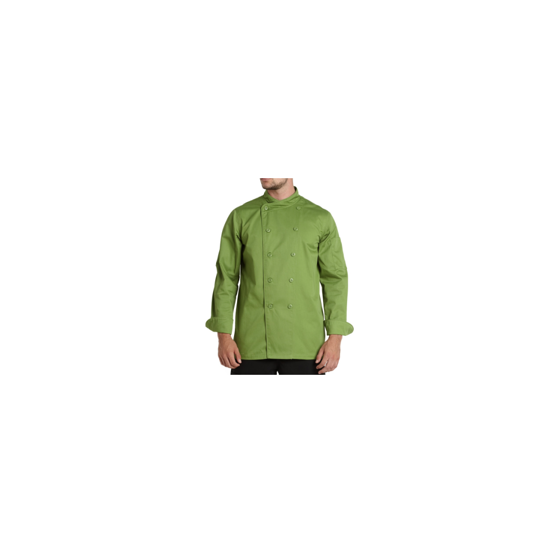 Men's Gusto Chef Coat - Apple Green (X-Large)