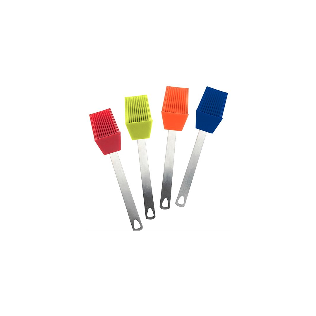 Mini Flat Silicone Bristle Brush - Assorted Colors 