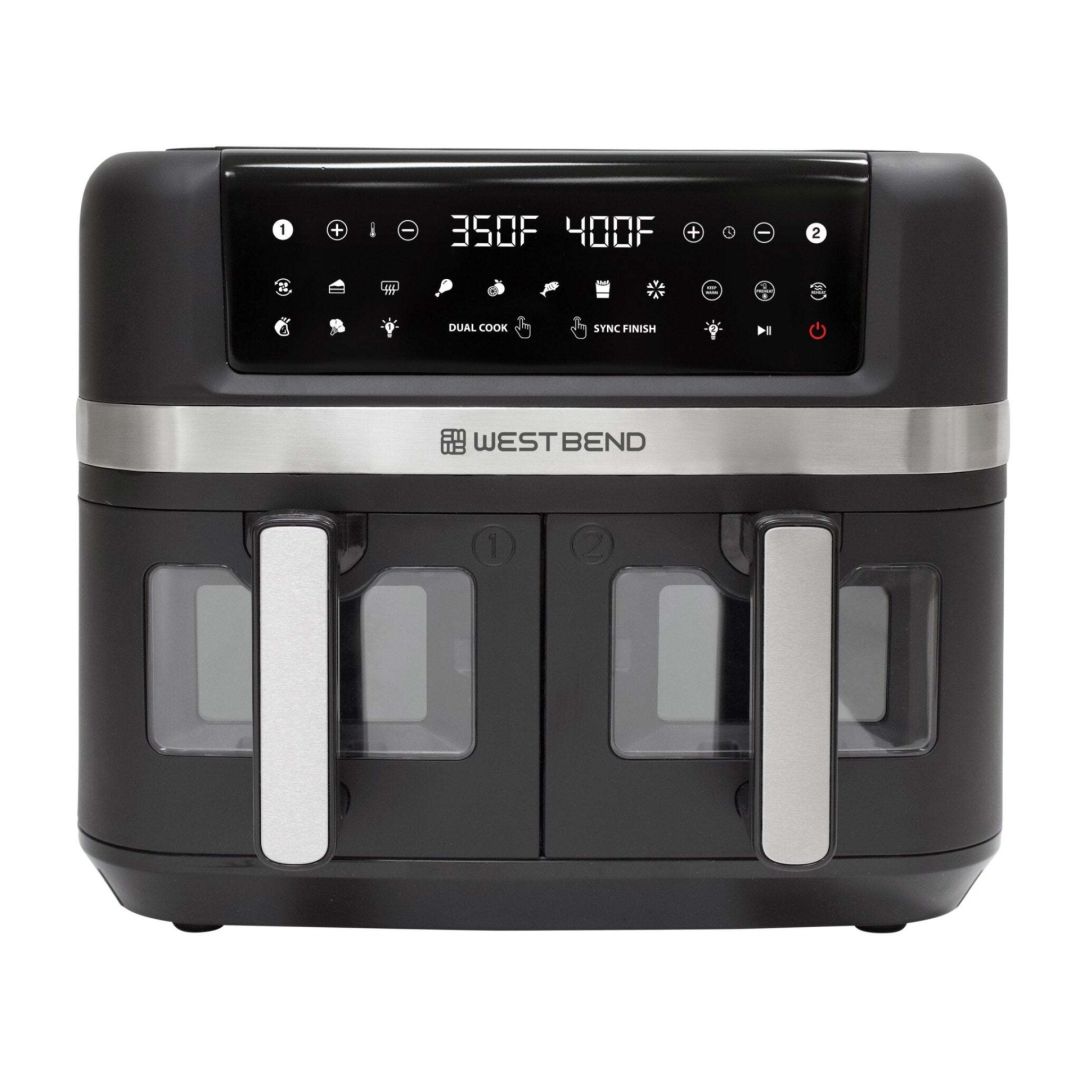 Double UP 10 Qt Electric Countertop Air Fryer - Black