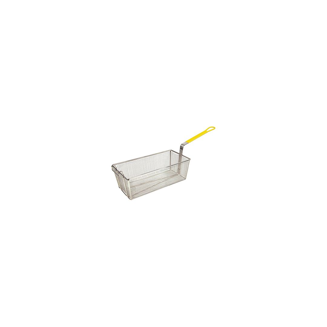 17" Fryer Basket w/ Yellow Handle