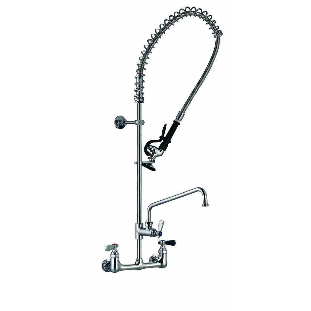 Wall Mount Pre-Rinse Unit with 55" Hose and 12" Nozzle