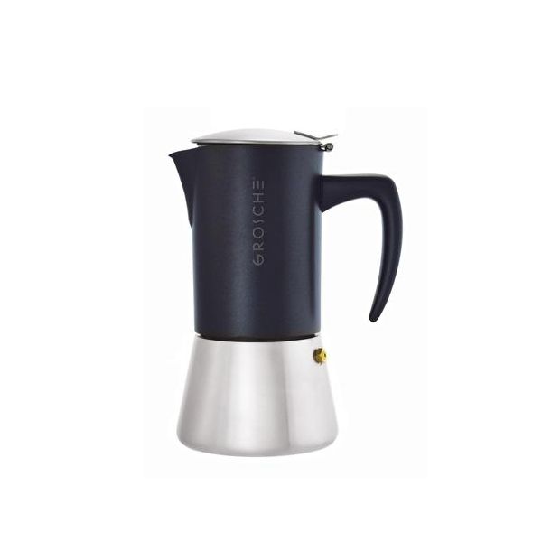 Cafetière Italienne 6 Tasses 300ml En Acier Inoxydable, Pour Tous Feux