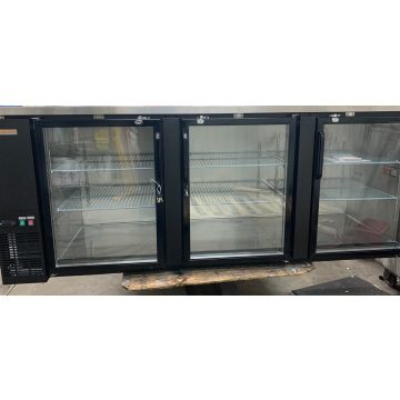 Réfrigérateur de bar 3 portes vitrées battantes - 90" (endommagé)
